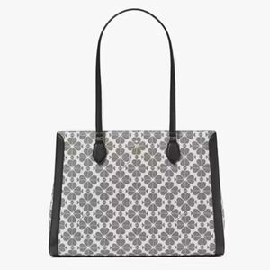 NWT Kate Spade Signature Spade Flower East West Large Laptop Tote